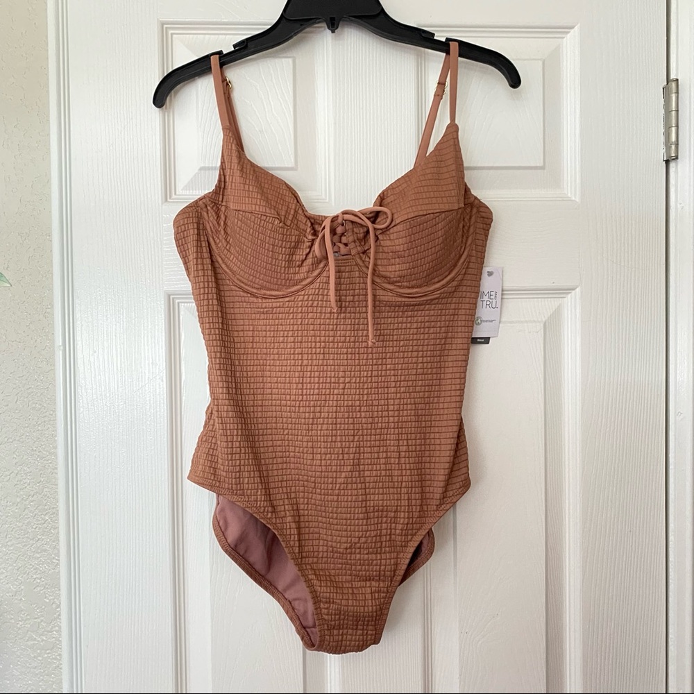 Tan Underwire Bathing Suit